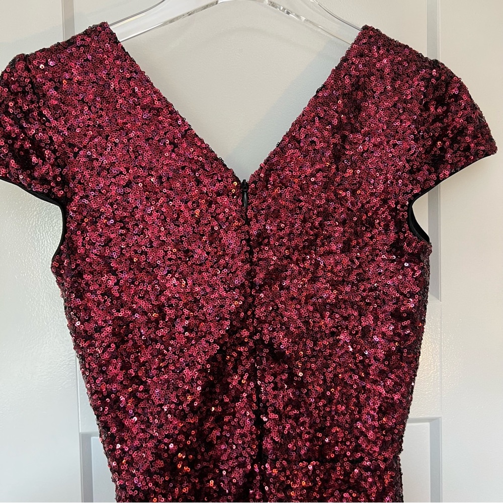 Dress the Population Red Sequin Cocktail Dress - Picture 10 of 14